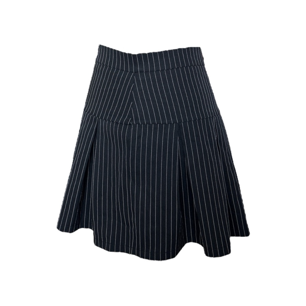 Y2K Pinstripe pleated skirt